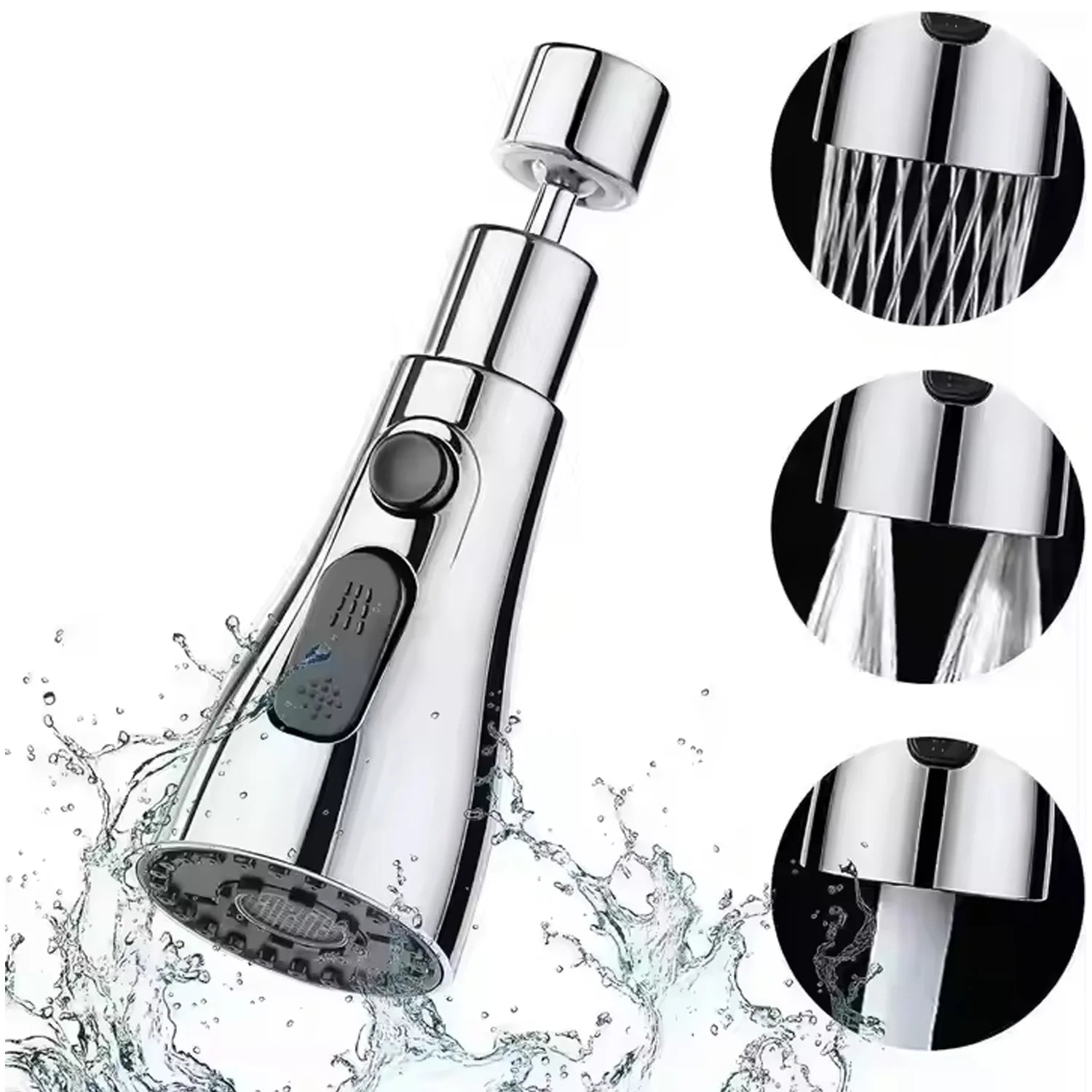 Kitchen Faucet Sprayer – 3-Function Pull Down