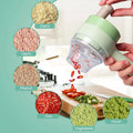 Electric Vegetable Chopper – 4-in-1 Handheld Slicer